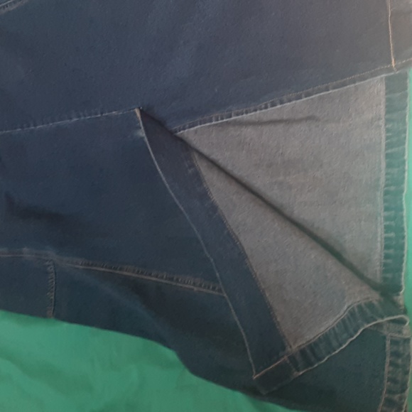 * J.L N.Y DENIM MAXI DRESS, SIZE MEDIUM - Picture 8 of 9